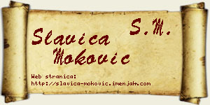 Slavica Moković vizit kartica